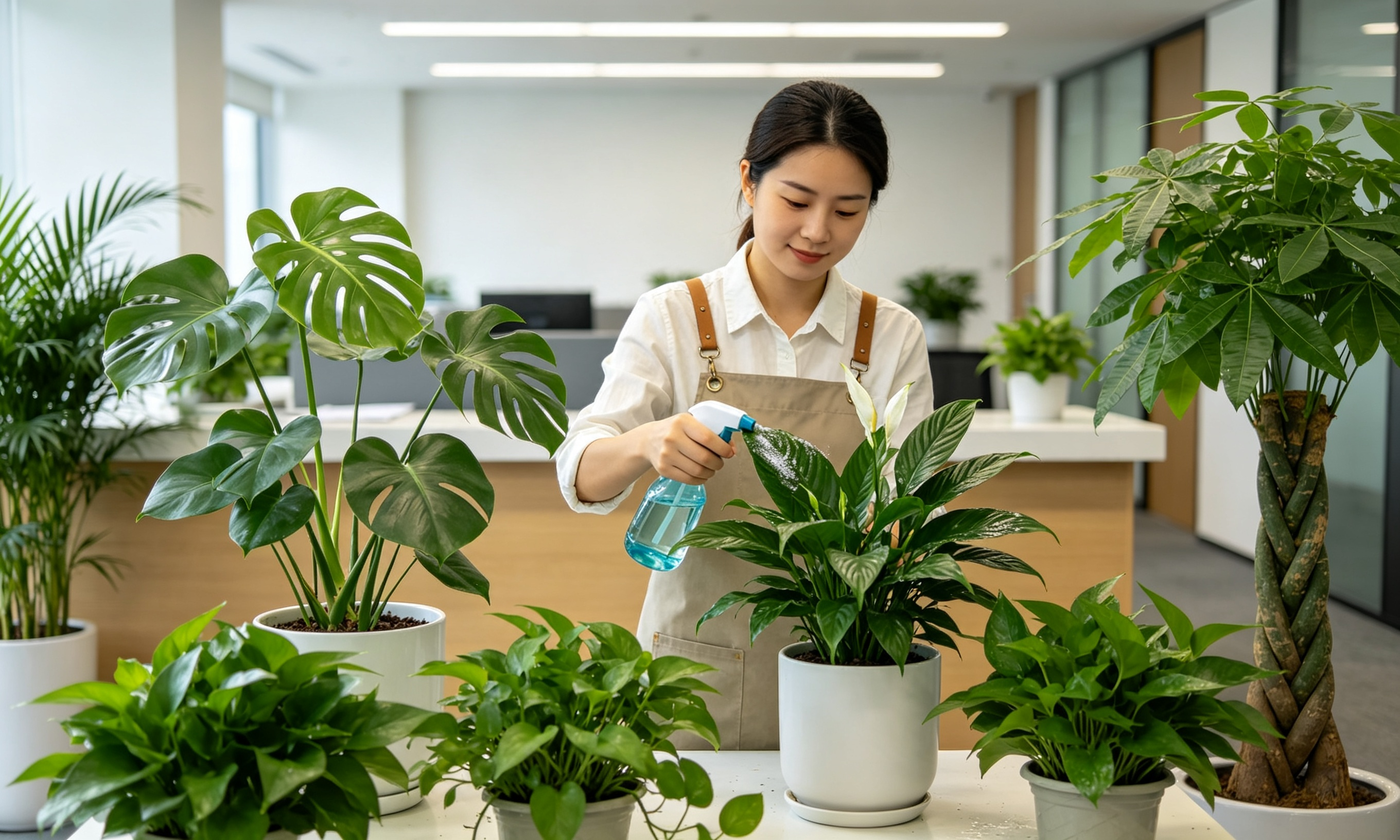 写字楼办公室绿植多久养护一次？