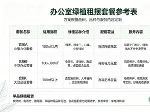 成都绿植租赁怎么收费？租办公室绿植价格有几种方式