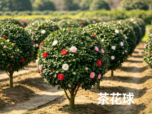 庭院花园绿化植物-茶花球