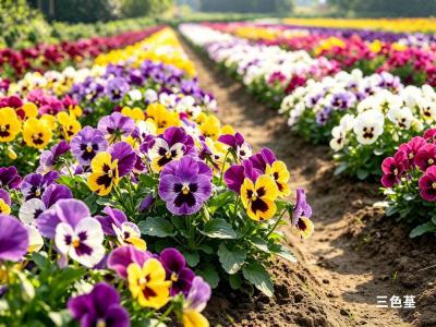 庭院花园绿化植物-三色堇
