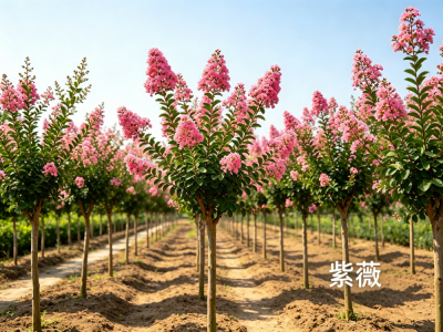 庭院花园绿化植物-紫薇树